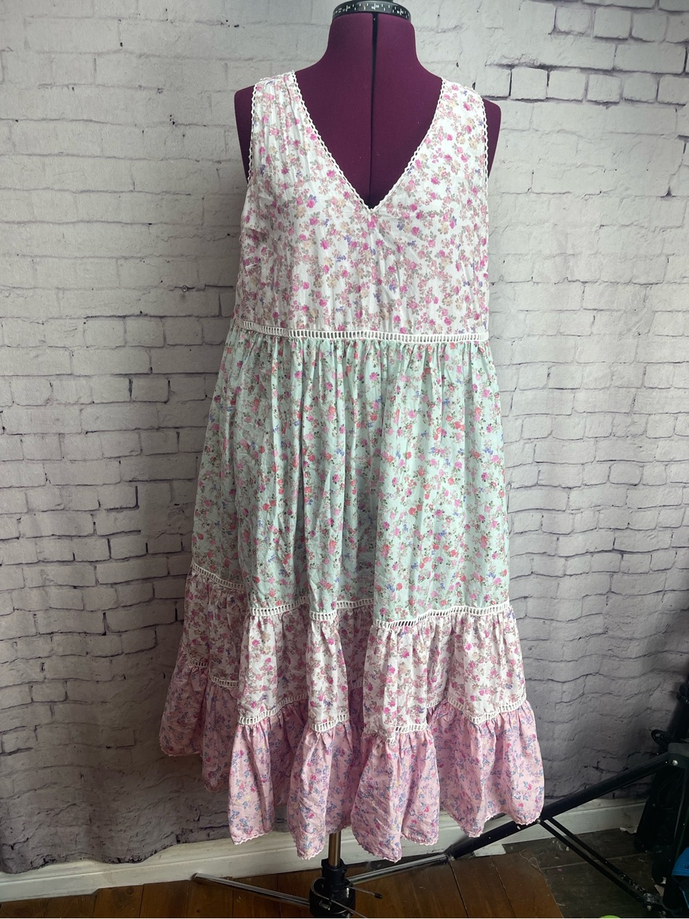 Love shack fancy X target size large Camille dress sleeveless ditzy floral